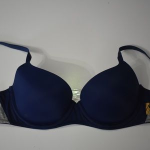 Navy blue Pink bra